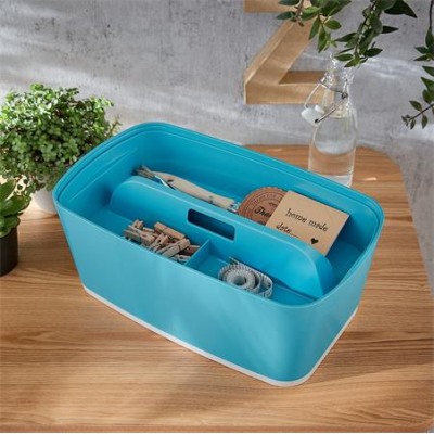 Rendszerező tálca, fogantyúval, LEITZ "MyBox Cosy", nyugodtkék