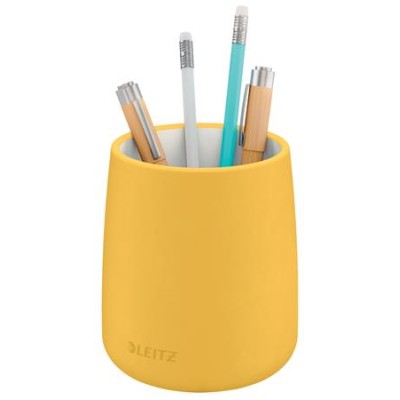 Írószertartó, kerámia, LEITZ "Cosy", melegsárga
