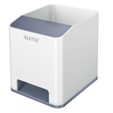 Írószertartó, kettős színhatású, LEITZ "Wow", fehér