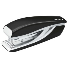 Tűzőgép, mini, No. 10, 10 lap, fém, LEITZ"Nexxt Wow", fekete