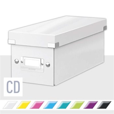CD-doboz, LEITZ "Click&Store", fehér CD-doboz, LEITZ "Click&Store", fehér