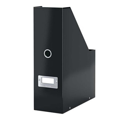 Iratpapucs, PP/karton, 95 mm, LEITZ "Click&Store", fekete