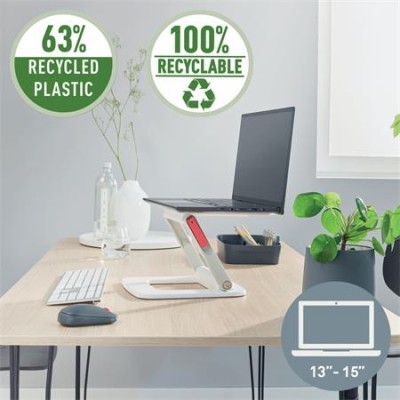Laptop állvány, állítható, LEITZ "Ergo", fehér Laptop állvány, állítható, LEITZ "Ergo", fehér