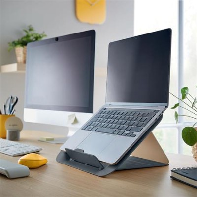 Laptop állvány, LEITZ "Ergo Cosy", bársonyszürke
