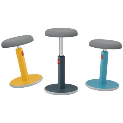Ülő/álló szék, ergonomikus, LEITZ "Ergo Cosy Active", bársonyszürke