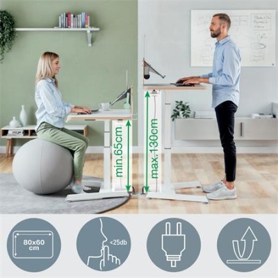 Ülő/álló munkaállomás, elektromos, LEITZ "Ergo"