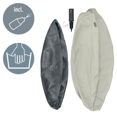 Ülőlabda, nehezékkel, 65cm, LEITZ "Ergo Active", világosszürke