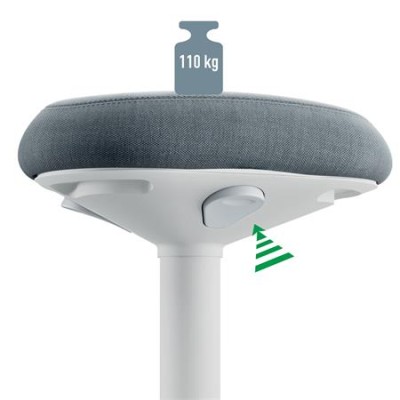 Ülőszék, billenő, ergonomikus, LEITZ "Ergo Active", világosszürke Ülőszék, billenő, ergonomikus, LEITZ "Ergo Active", világosszürke