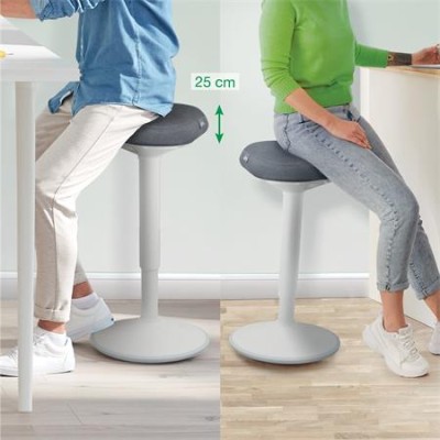 Állószék, billenő, ergonomikus, LEITZ "Ergo Active", világosszürke