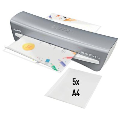 Laminálógép, A4, 80-125 mikron, LEITZ "iLam Home Office", szürke