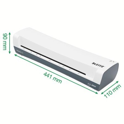 Laminálógép, A3, 75-125 mikron, LEITZ "iLam Home", fehér