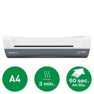 Lamináló készlet, A4, 80-125 mikron, LEITZ "iLam Home 4-in-1", fehér
