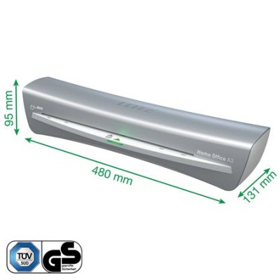 Laminálógép, A3, 80-125 mikron, LEITZ "iLam Home Office", szürke