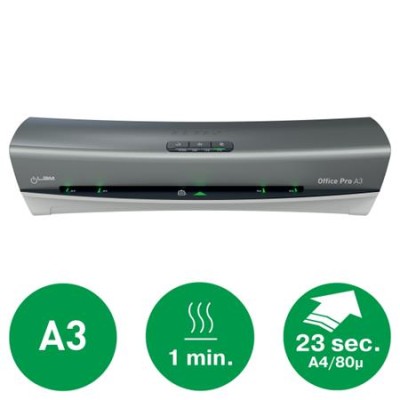 Laminálógép, A3, 80-175 mikron, LEITZ "iLam Office Pro", ezüst
