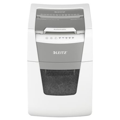 Iratmegsemmisítő, mikrokonfetti, 100 lap, LEITZ "IQ AutoFeed SmallOffice 100 P5 Pro"