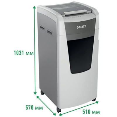 Iratmegsemmisítő, mikrokonfetti, 600 lap, LEITZ "IQ AutoFeed Office 600 P5"