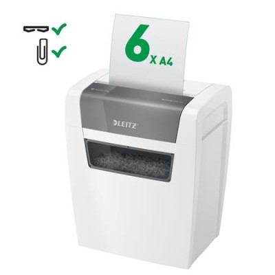 Iratmegsemmisítő, konfetti, 6 lap, LEITZ "IQ Home"