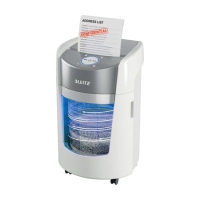 Iratmegsemmisítő, mikrokonfetti, 8 lap, LEITZ "IQ OptiMax Small Office 350 P5"