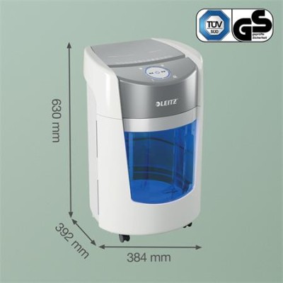 Iratmegsemmisítő, mikrokonfetti, 8 lap, LEITZ "IQ OptiMax Small Office 350 P5"