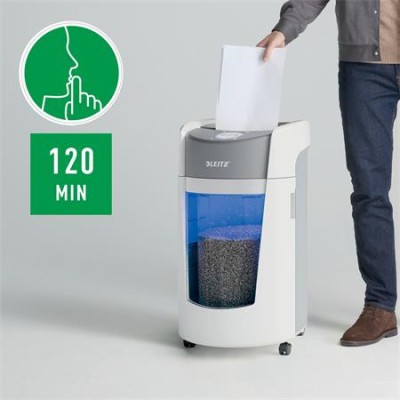 Iratmegsemmisítő, mikrokonfetti, 10 lap, LEITZ "IQ OptiMax Office 550 P5" Iratmegsemmisítő, mikrokonfetti, 10 lap, LEITZ "IQ OptiMax Office 550 P5"