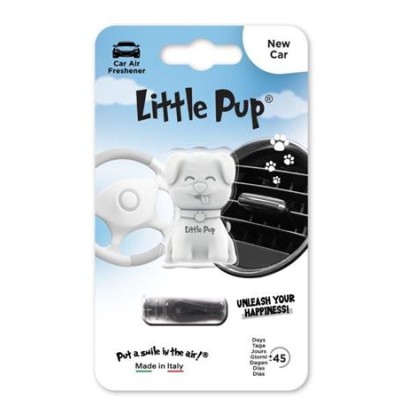 Autóillatosító, szellőzőrácsra, LITTLE JOE "PUP New Car", fehér