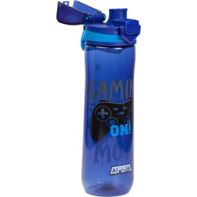 Kulacs, 600 ml, LIZZYSULI, Esports Gamer on duty, fekete