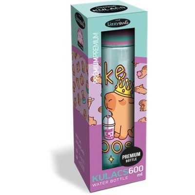 Kulacs, 600 ml, LIZZYSULI, Lollipop Capybara, zöld-lila