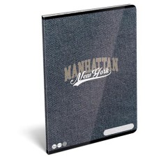 Füzet, tűzött, A4, kockás, 32 lap LIZZYSULI, "Manhattan, New York"