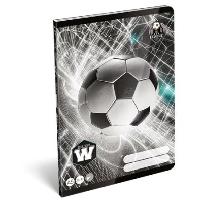Füzet, tűzött, A5, sima, 32 lap, LIZZYSULI, "Top League","20-32"