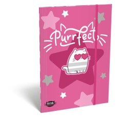 Gumis mappa, karton, A5, LIZZYSULI, "Kit tok Stars Purrfect"