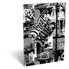 Gumis mappa, karton, A4, LIZZYSULI, "Street Rules"