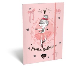 Gumis mappa, karton, A4, LIZZYSULI, "Tiny Dancer, Lovely Ballerina"