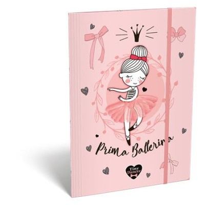 Gumis mappa, karton, A4, LIZZYSULI, "Tiny Dancer, Lovely Ballerina"