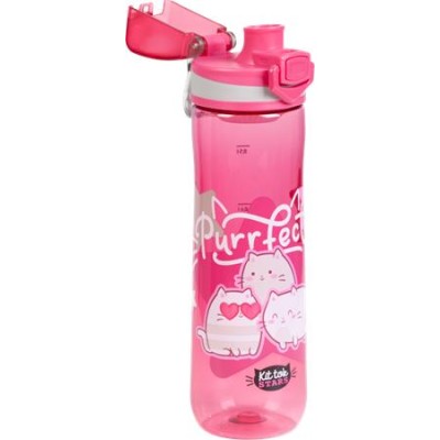Kulacs, 600 ml, LIZZYSULI, "Kit tok Stars Purrfect"