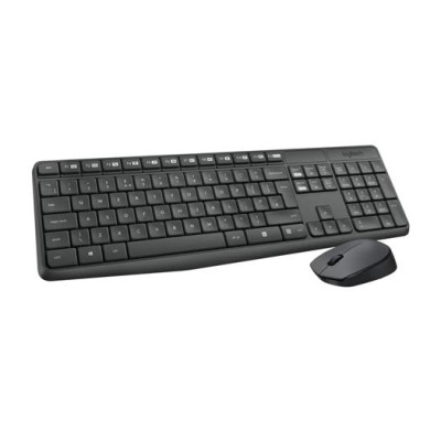 Egér- és billentyűzet készlet, vezeték nélküli, USB, HUN, LOGITECH "MK235"