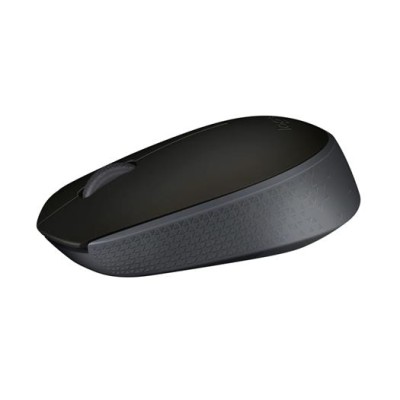 Egér, vezeték nélküli, optikai, közepes méret, USB, LOGITECH "M171", fekete