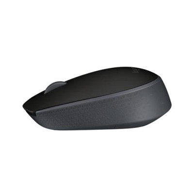 Egér, vezeték nélküli, optikai, közepes méret, USB, LOGITECH "M171", fekete