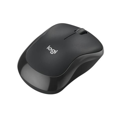 Egér, vezeték nélküli, optikai, csendes, BT, LOGITECH, "M240", grafitszürke