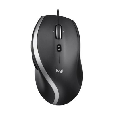 Egér, vezetékes, optikai, USB, normál méret, LOGITECH, "M500S", fekete