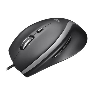 Egér, vezetékes, optikai, USB, normál méret, LOGITECH, "M500S", fekete