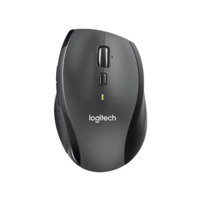 Egér, vezeték nélküli, lézeres, normál méret, USB, LOGITECH "M705 Marathon", fekete