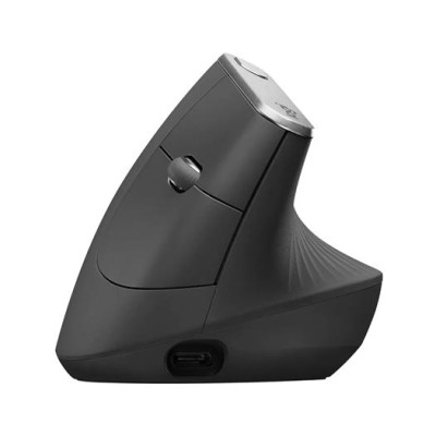Egér, vezeték nélküli, vertikális, LOGITECH "MX Vertical", grafitszürke