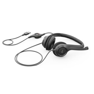 Fejhallgató, mikrofonnal, USB csatlakozás, LOGITECH "H390"