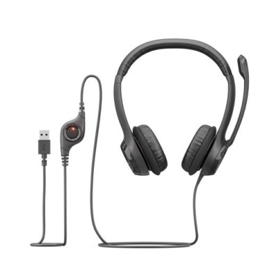 Fejhallgató, mikrofonnal, USB csatlakozás, LOGITECH "H390"