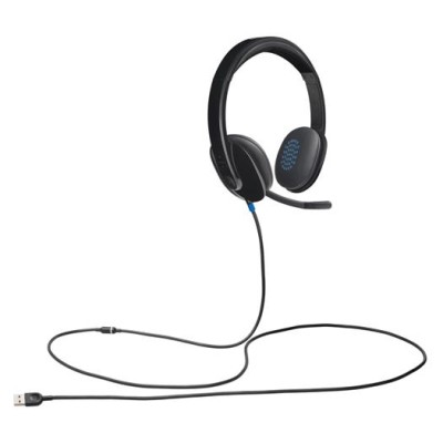 Fejhallgató, mikrofonnal, USB csatlakozás, LOGITECH "H540"