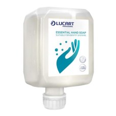 Habszappan, utántöltő, 6x0,8 l, LUCART "Essential", fehér