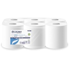 Kéztörlő, tekercses, 2 rétegű, LUCART "Strong L-One Maxi 450", hófehér