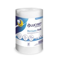 Törlőkendő, tekercses, univerzális, belső adagolású, 3 rétegű, LUCART "Multiuse Strong 3.250"