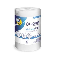 Törlőkendő, tekercses, univerzális, belső adagolású, 3 rétegű, LUCART "Multiuse Strong 3.250"