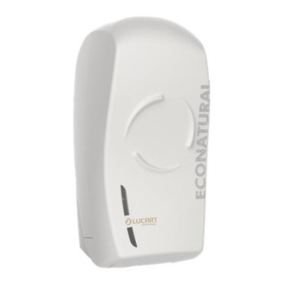 Toalettpapír adagoló, hajtogatott toalettpapírhoz, 32,8x16,5x13,8 cm, LUCART "EcoNatural Flow Bulk Pack", fehér